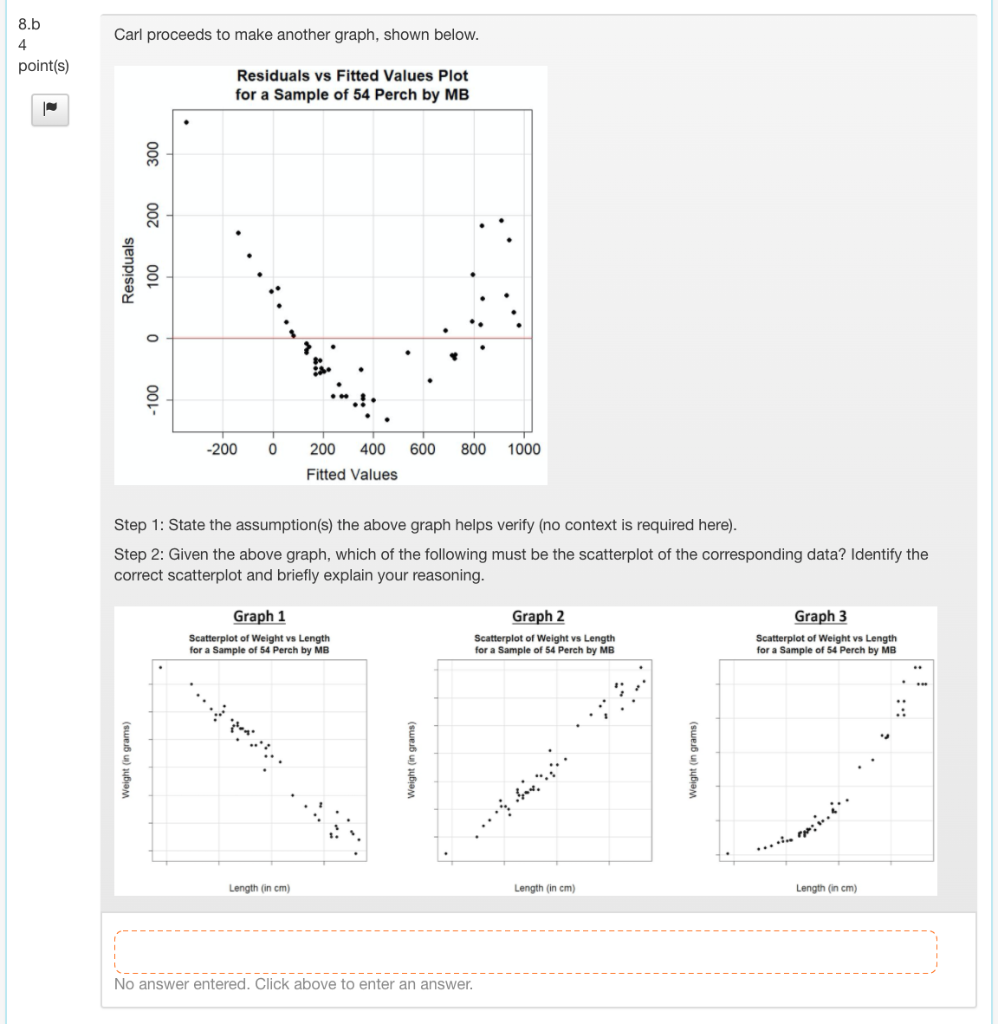 Solved Question 8 Background Fishy Data Carl A Stats St Chegg Com