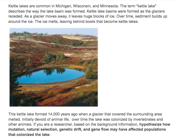 Solved Kettle lakes are common in Michigan, Wisconsin, and