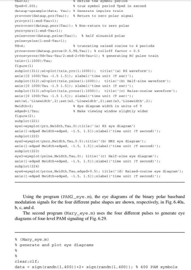 6.10-4 Design an 8-level PAM for binary data | Chegg.com