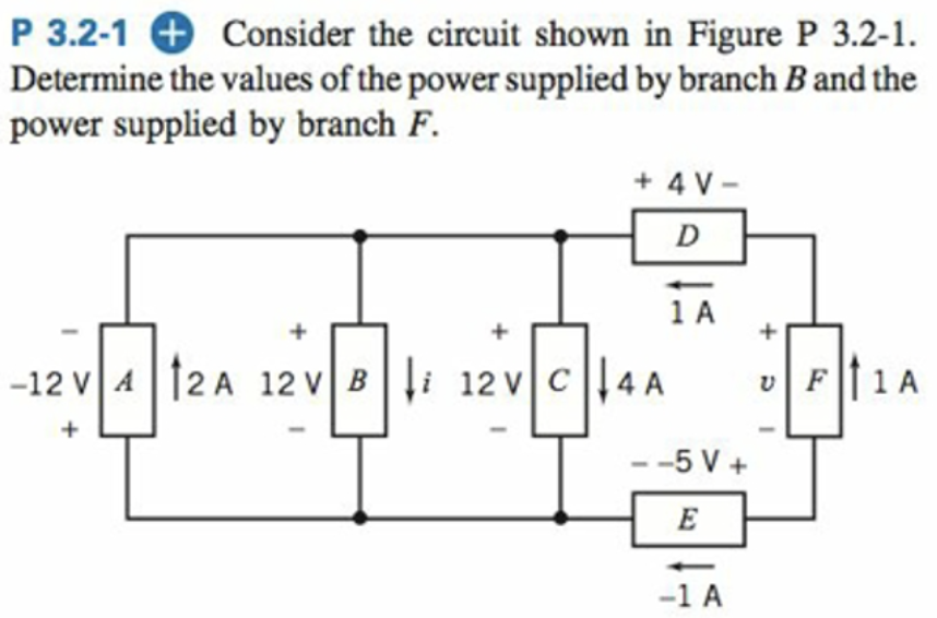 Solved P 3.2-1 + Consider the circuit shown in Figure P | Chegg.com