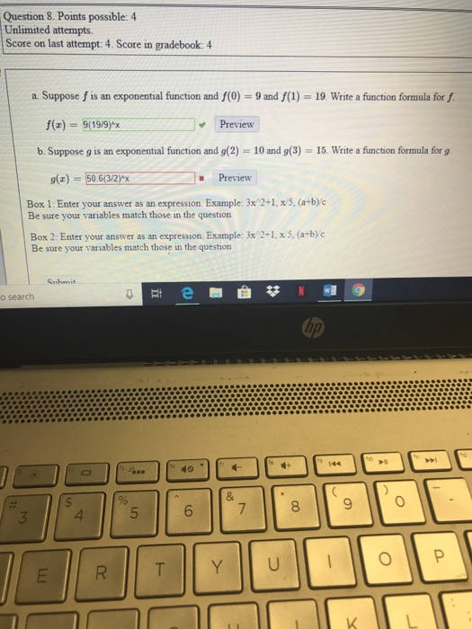 Solved Question 8. Points possible: 4 Unlimited attempts. | Chegg.com