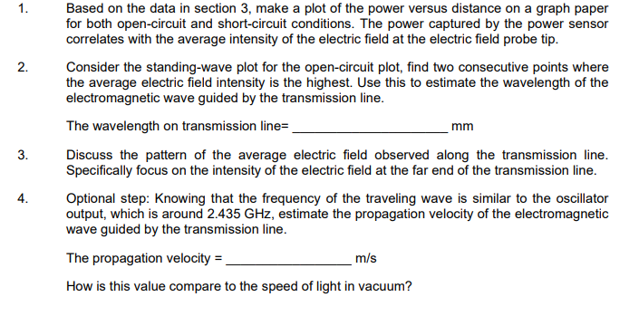Solved Plot of the power versus distance 100 80 60 40 20 | Chegg.com