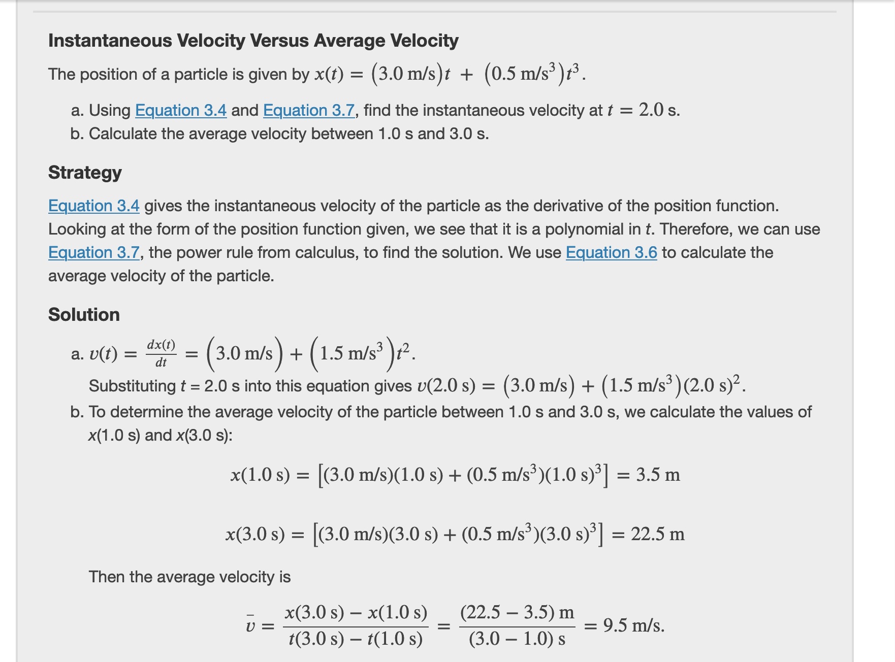 average velocity equation