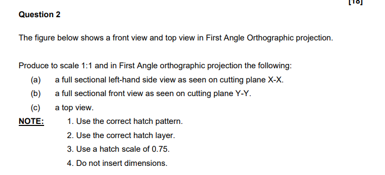 Solved The figure below shows a front view and top view in | Chegg.com