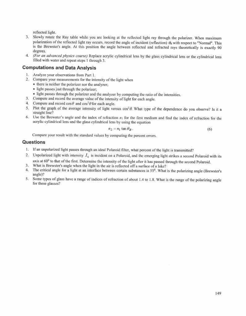 Solved Polarization of Light Lab 22 Learning Objectives The | Chegg.com