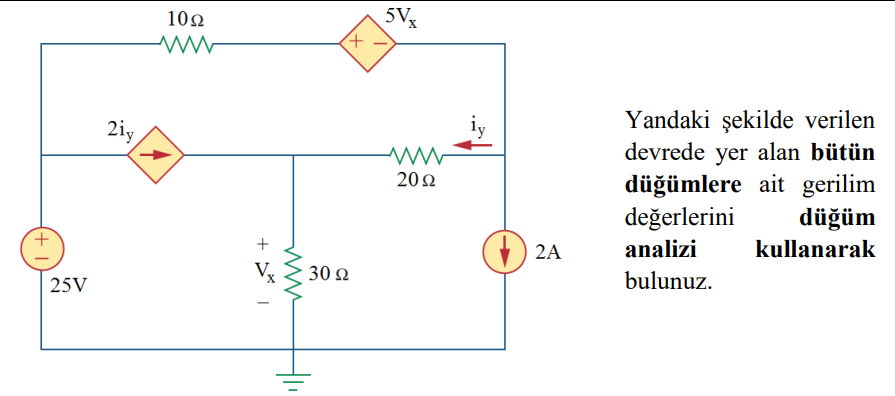 Solved Find the voltage values of all the nodes in the | Chegg.com