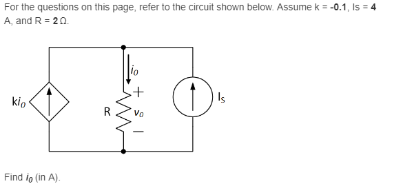 Solved For the questions on this page, refer to the circuit | Chegg.com