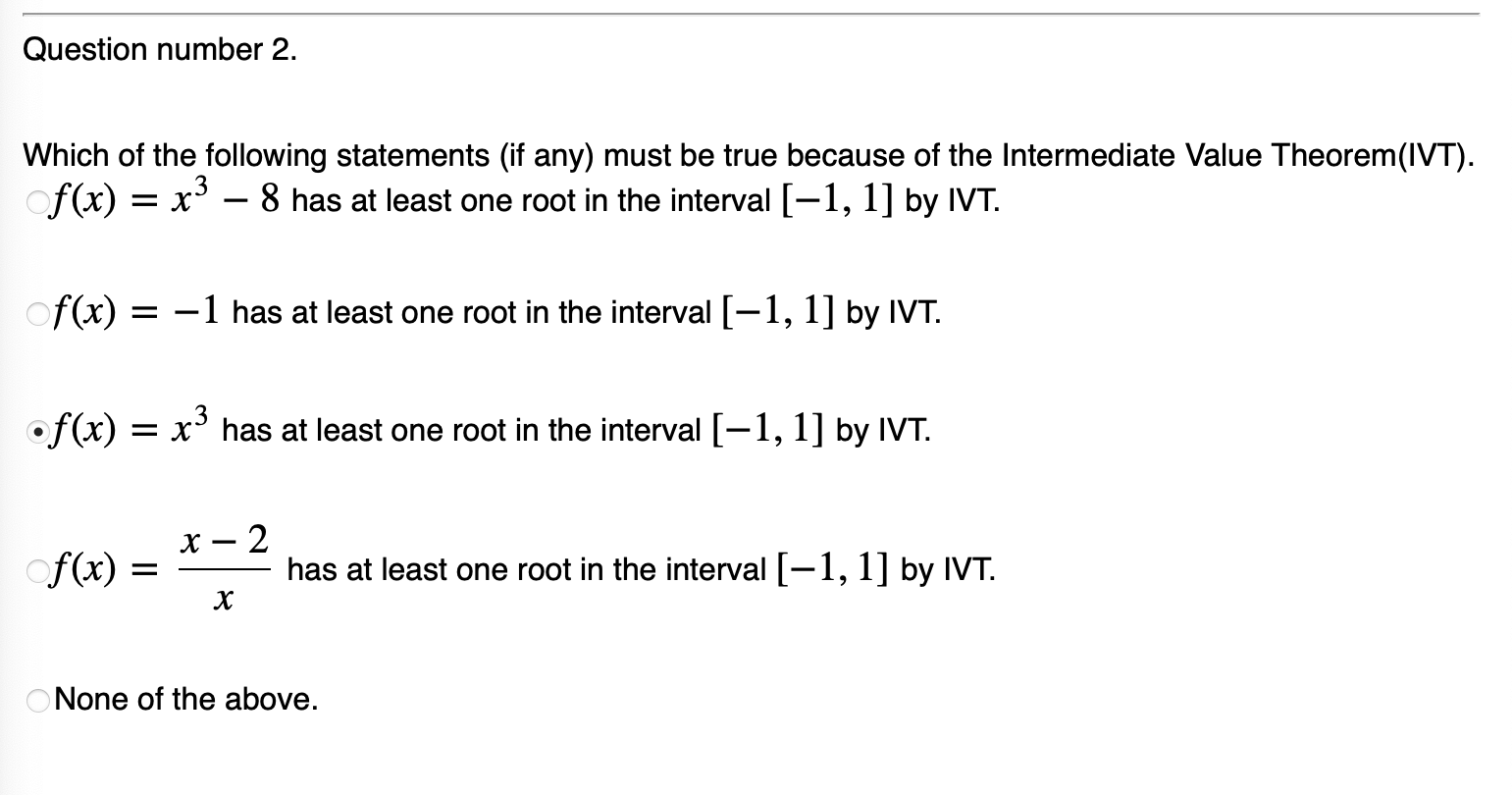 Solved Question number 2.Which of the following statements | Chegg.com