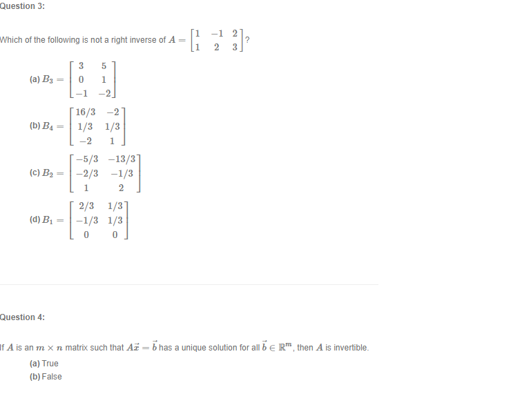 Solved Question 3: -1 2 Which of the following is not a | Chegg.com