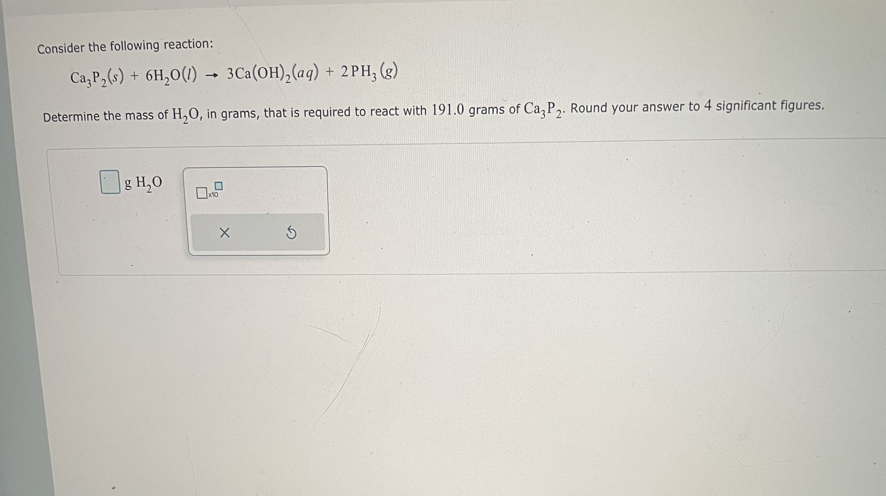 Solved Consider the following reaction: | Chegg.com