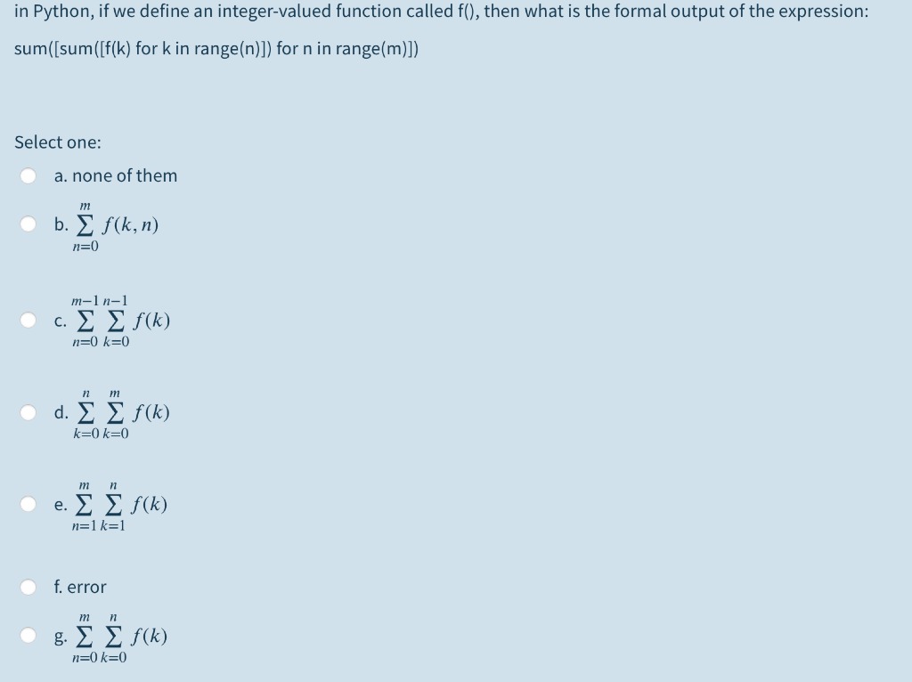 Solved In Python If We Define An Integer Valued Function Chegg Com