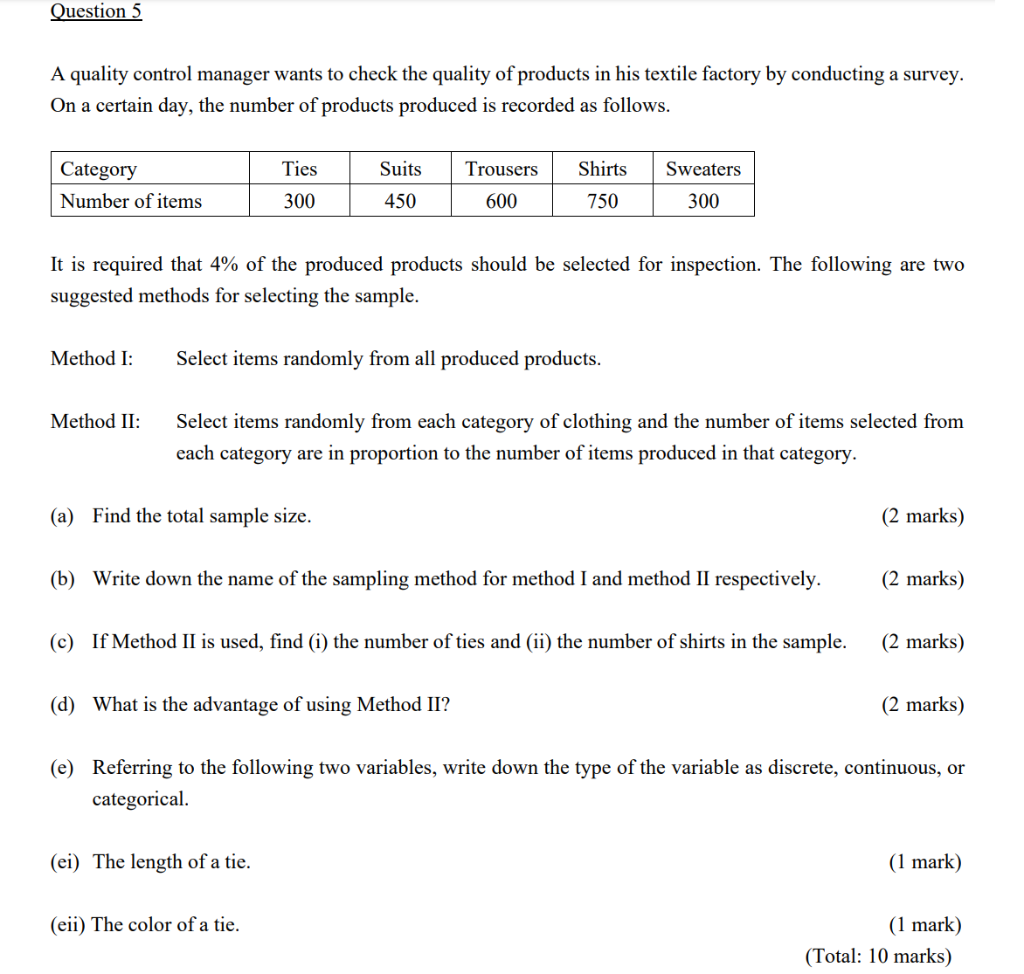 Solved Question 5 A quality control manager wants to check | Chegg.com