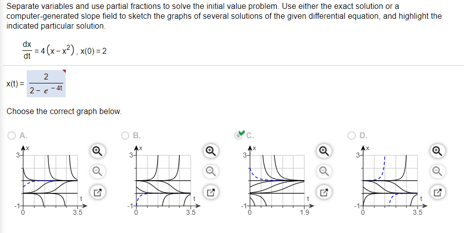 Solved Separate Variables And Use Partial Fractions To Solve | Chegg.com