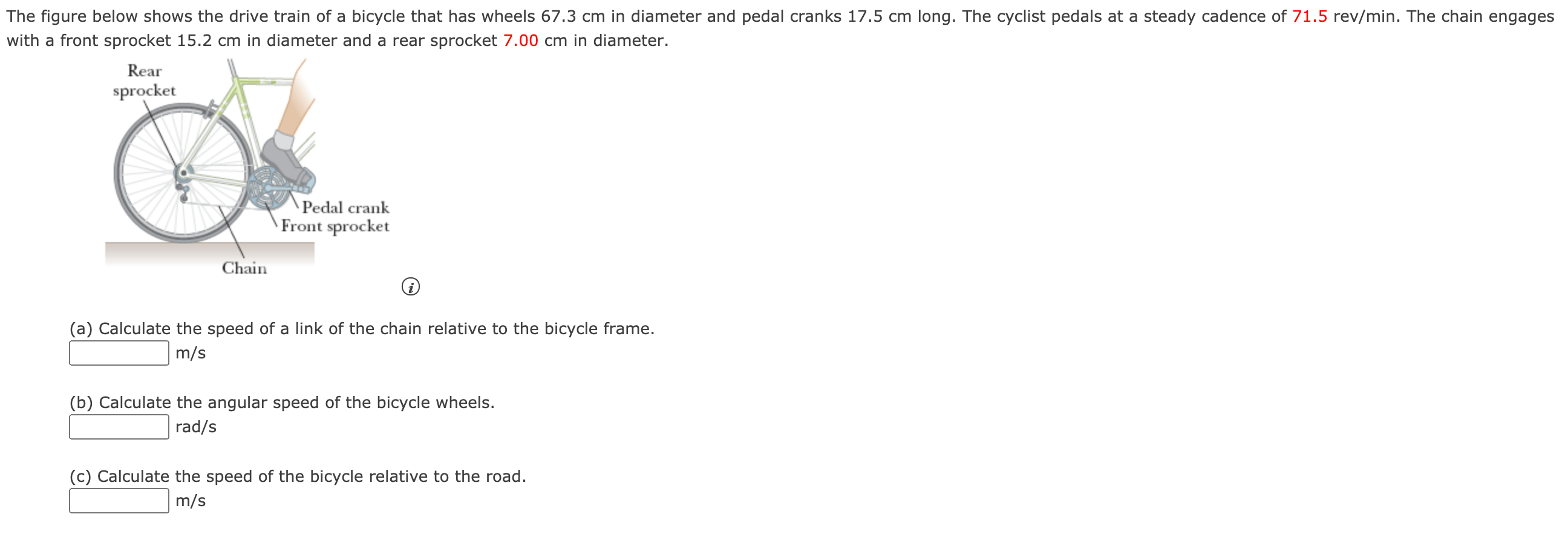 solved-the-figure-below-shows-the-drive-train-of-a-bicycle-chegg