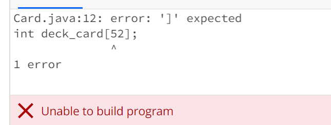 Solved this is the code ive input: public class Card { | Chegg.com