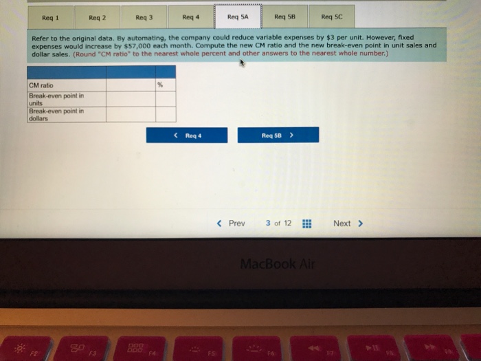 Solved Problem 5 22 Cvp Applications Contribution Margin Chegg
