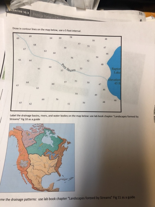 Solved :iuAERCISE 10.51 %in Draw in contour lines on the map | Chegg.com