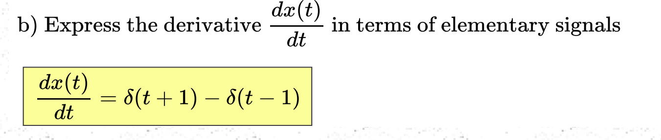 Solved b) Express the derivative dtdx(t) in terms of | Chegg.com
