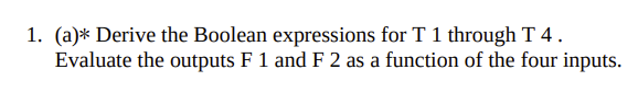 Solved 1. 4.1 Consider The Combinational Circuit Shown In | Chegg.com