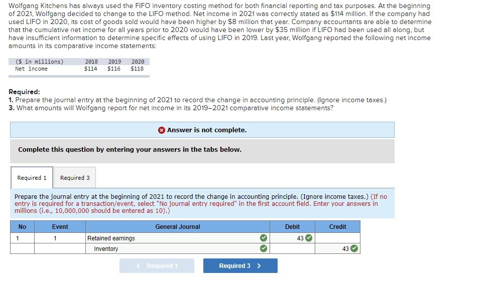 Solved Wolfgang Kitchens has always used the FIFO inventory | Chegg.com