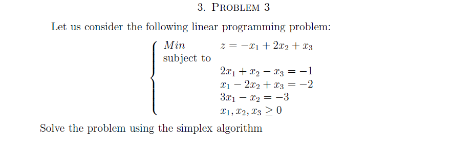 Solved Let Us Consider The Following Linear Programming | Chegg.com