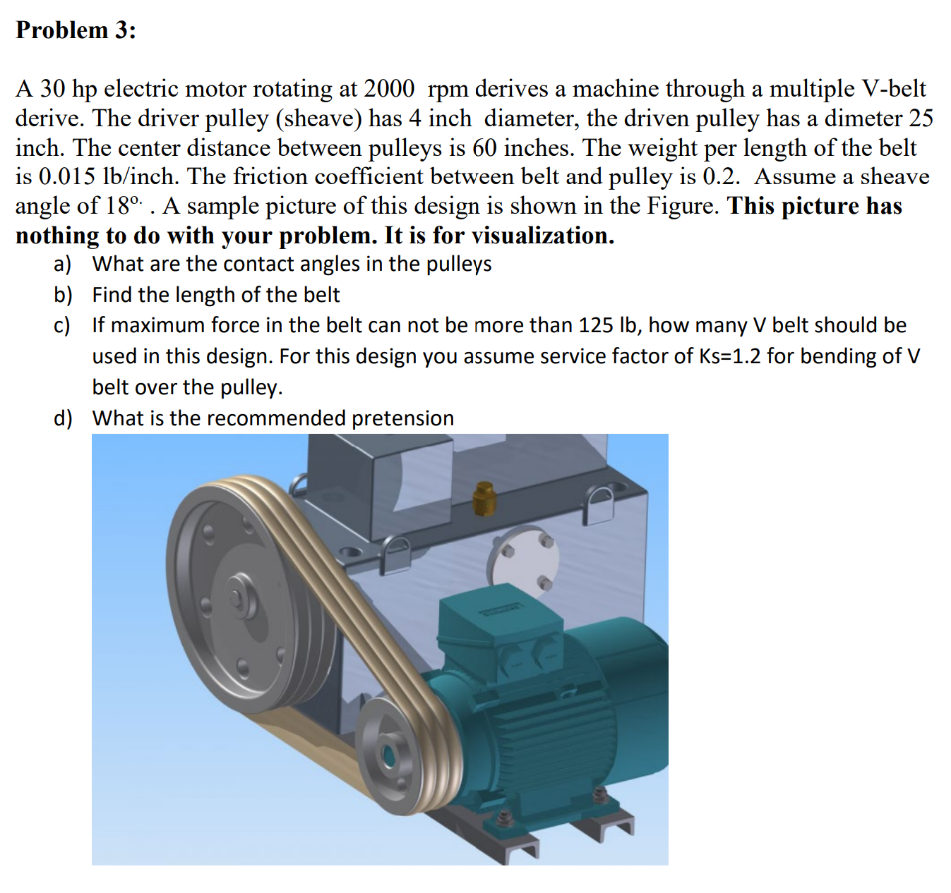 Electric motor outlet v belt pulley