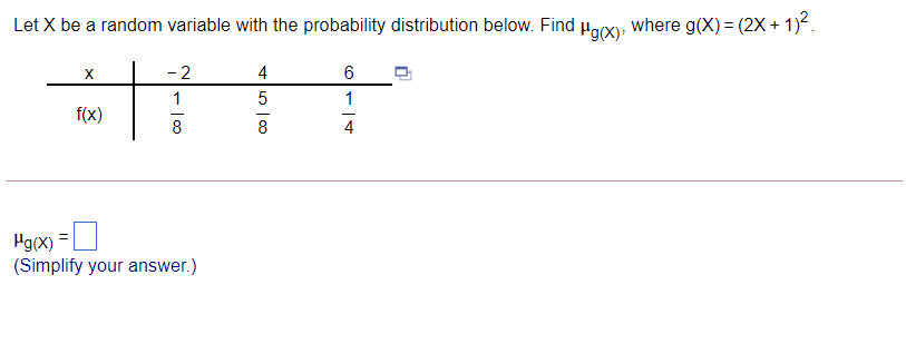 Solved Let X Be A Random Variable With The Probability | Chegg.com