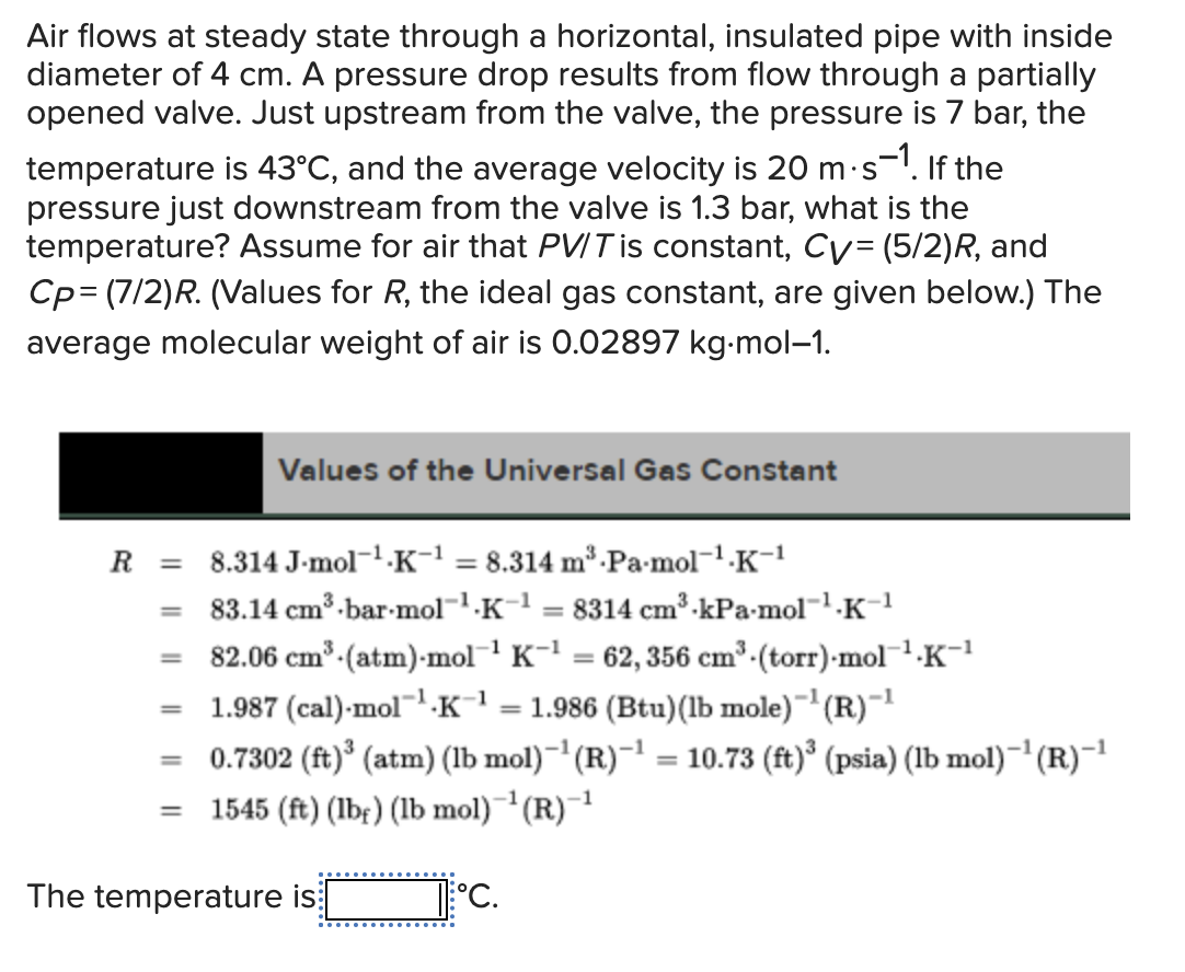Solved Air flows at steady state through a horizontal,