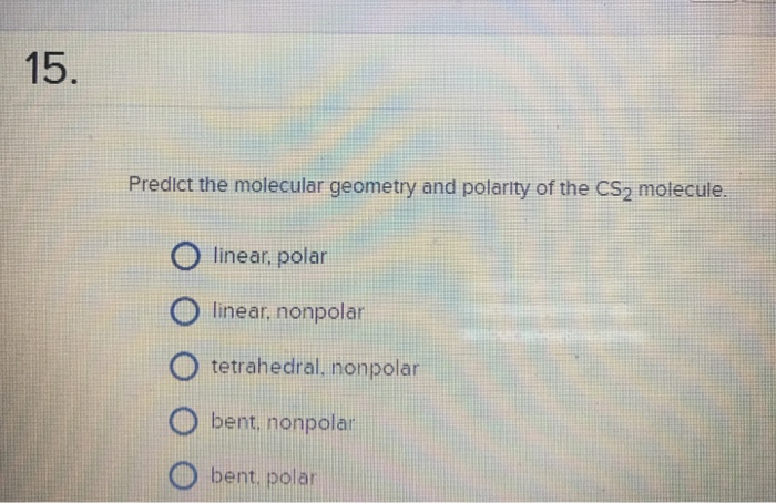 cs2 molecular geometry