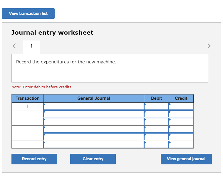 Solved Exercise 72A Record purchase of equipment (LO71)