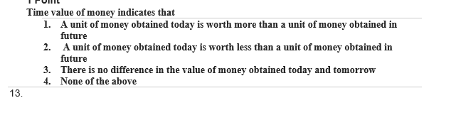 solved-time-value-of-money-indicates-that-1-a-unit-of-money-chegg