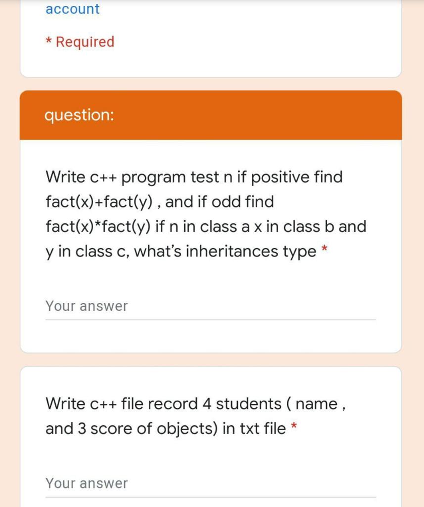 Solved account * Required question: Write C++ program test n | Chegg.com