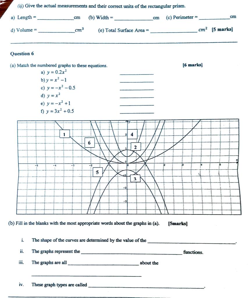 Solved Question 5 The rectangular prism below has its | Chegg.com