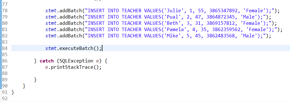 Solved Getting error on my eclipse java connecting to mysql | Chegg.com
