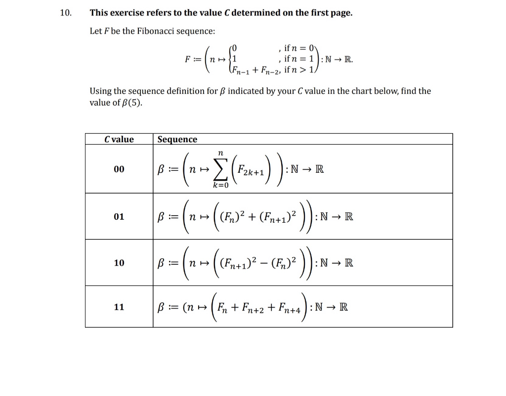 Solved Using the sequence definition for 𝛽 indicated by | Chegg.com