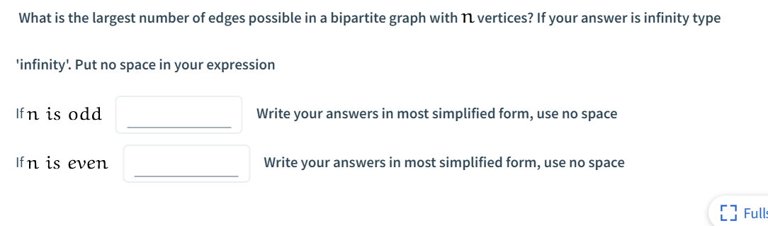 Solved What is the largest number of edges possible in a | Chegg.com