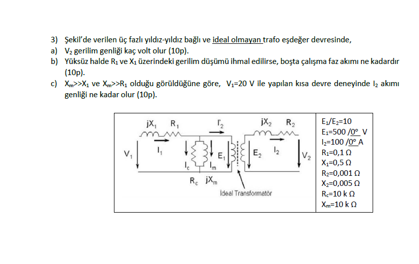 Solved In This Figure The Equivalent Circuit Of A Y Y Co Chegg Com