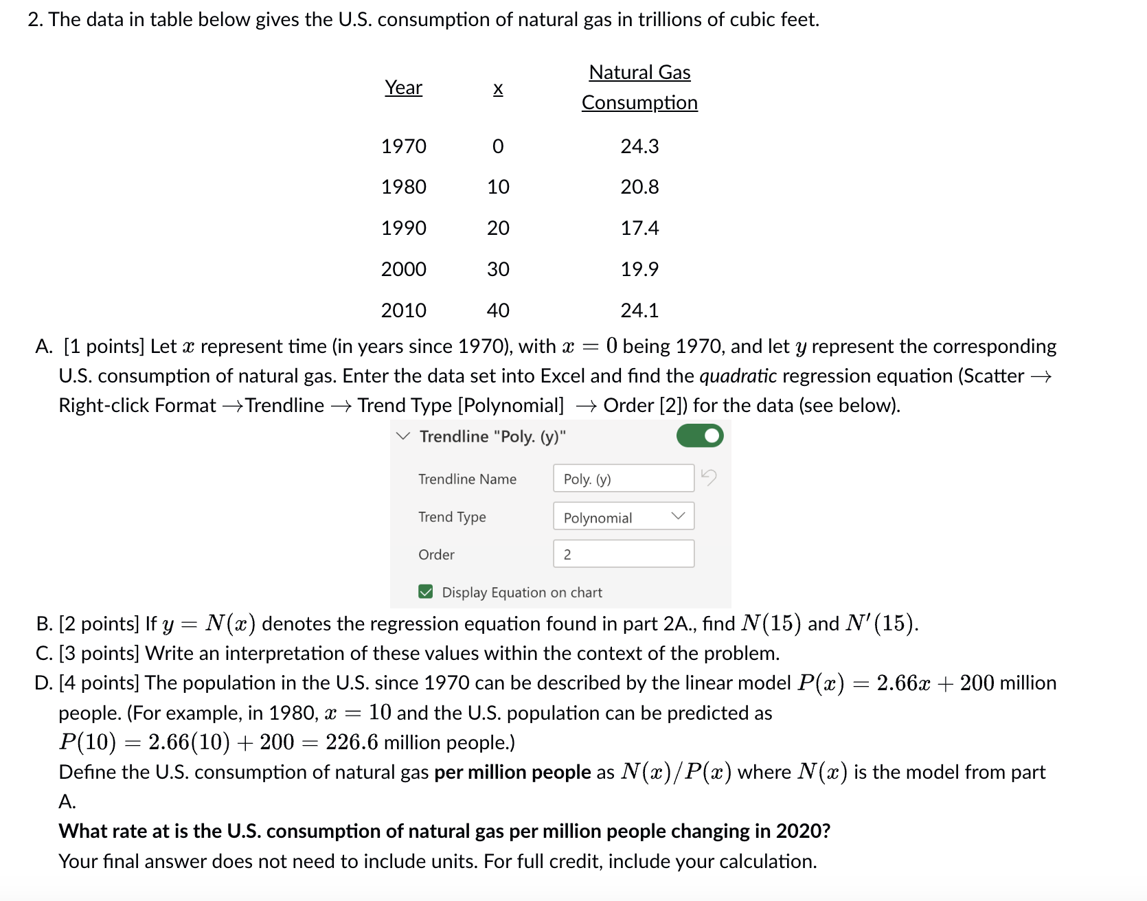 Solved 1. The total cost (in dollars) of producing x cups of