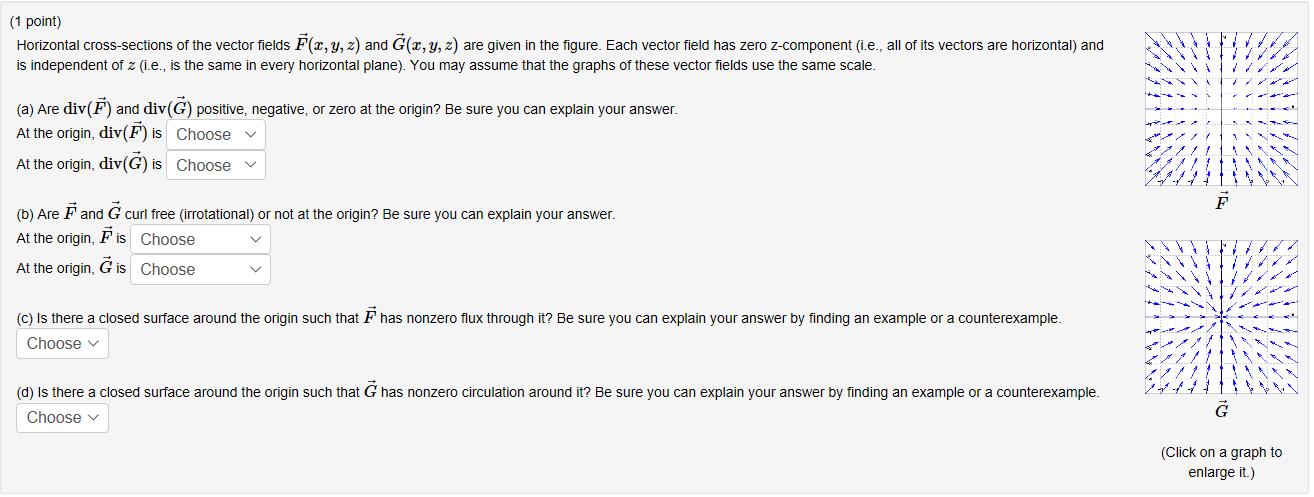 Cross Setion Vector Calculus Solved (1 point) Horizontal cross-sections of the vector | Chegg.com