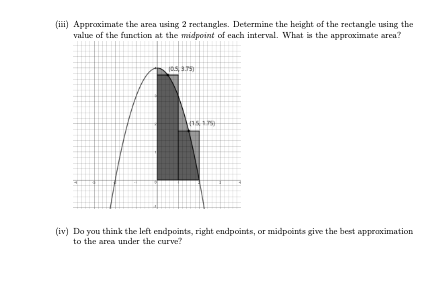 Solved 1 Area Under a Curve 1. We can use rectangles to | Chegg.com