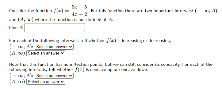 Solved 30 + 5 Consider the function f(2)= For this function | Chegg.com