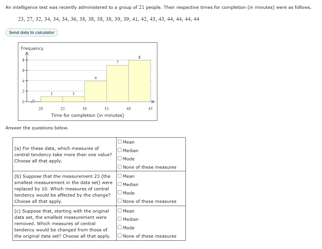 Solved An intelligence test was recently administered to a | Chegg.com