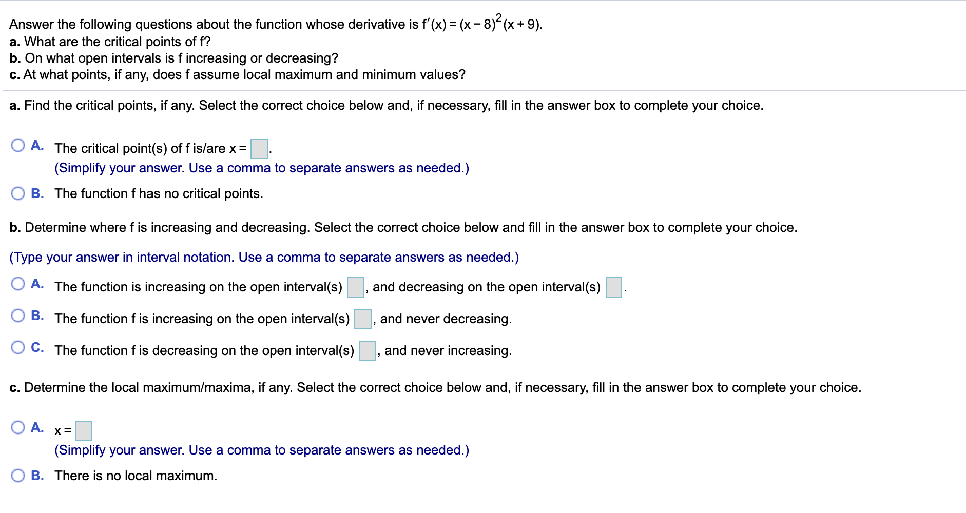 Solved Answer The Following Questions About The Function Chegg Com