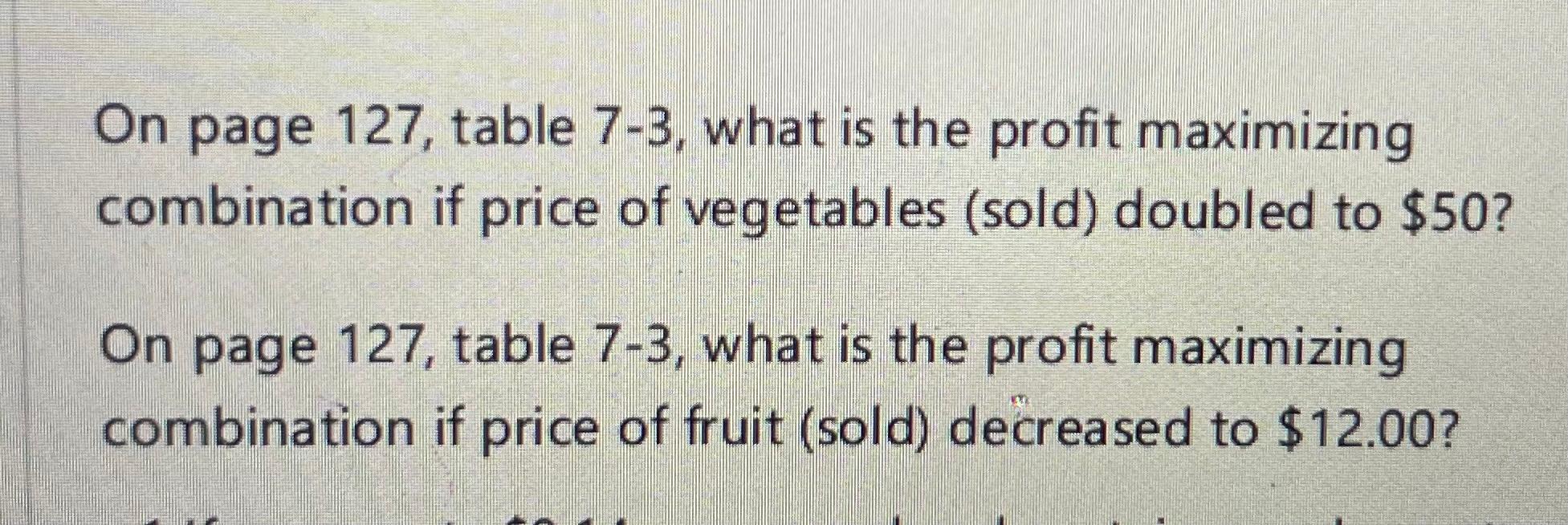 Solved Table 7-3 Doneit-MOn page 127 , table 7−3, what is | Chegg.com