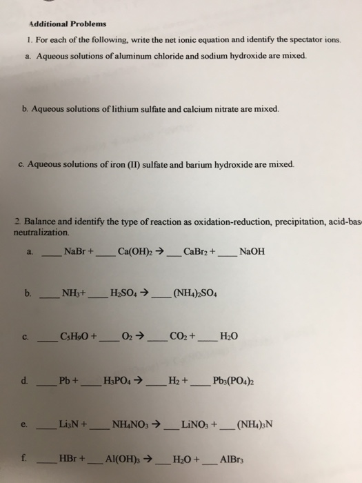 Solved Additional Problems 1. For each of the following,