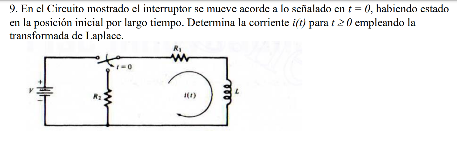 Solved 9. En el Circuito mostrado el interruptor se mueve | Chegg.com