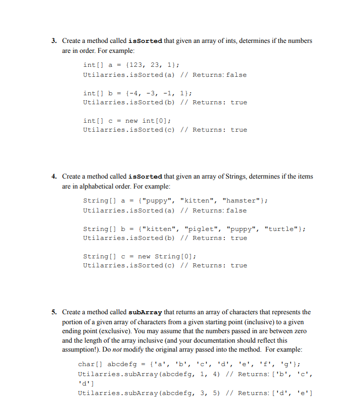 Solved In this project you will be creating a class full of | Chegg.com