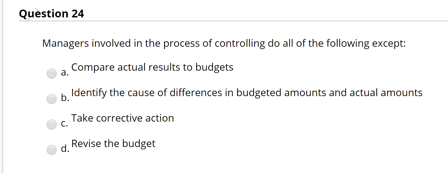 Solved Question 24 Managers involved in the process of | Chegg.com