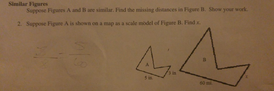 Solved Similar Figures Suppose Figures A and B are similar. | Chegg.com
