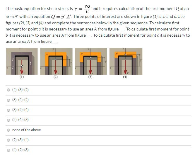 Solved The basic equation for shear stress is T=" and it | Chegg.com